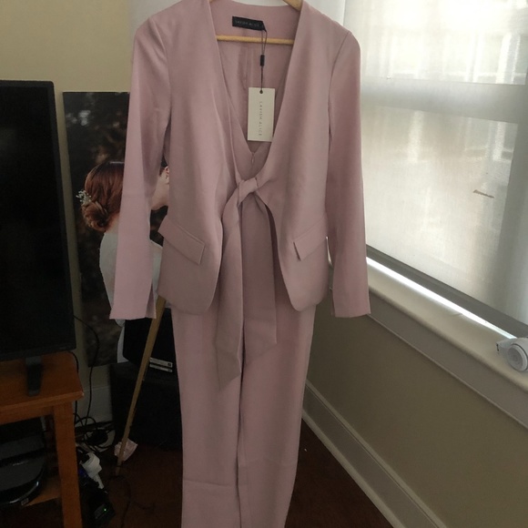 Lavish Alice jumpsuit tie blazer style tailored - Picture 3 of 3